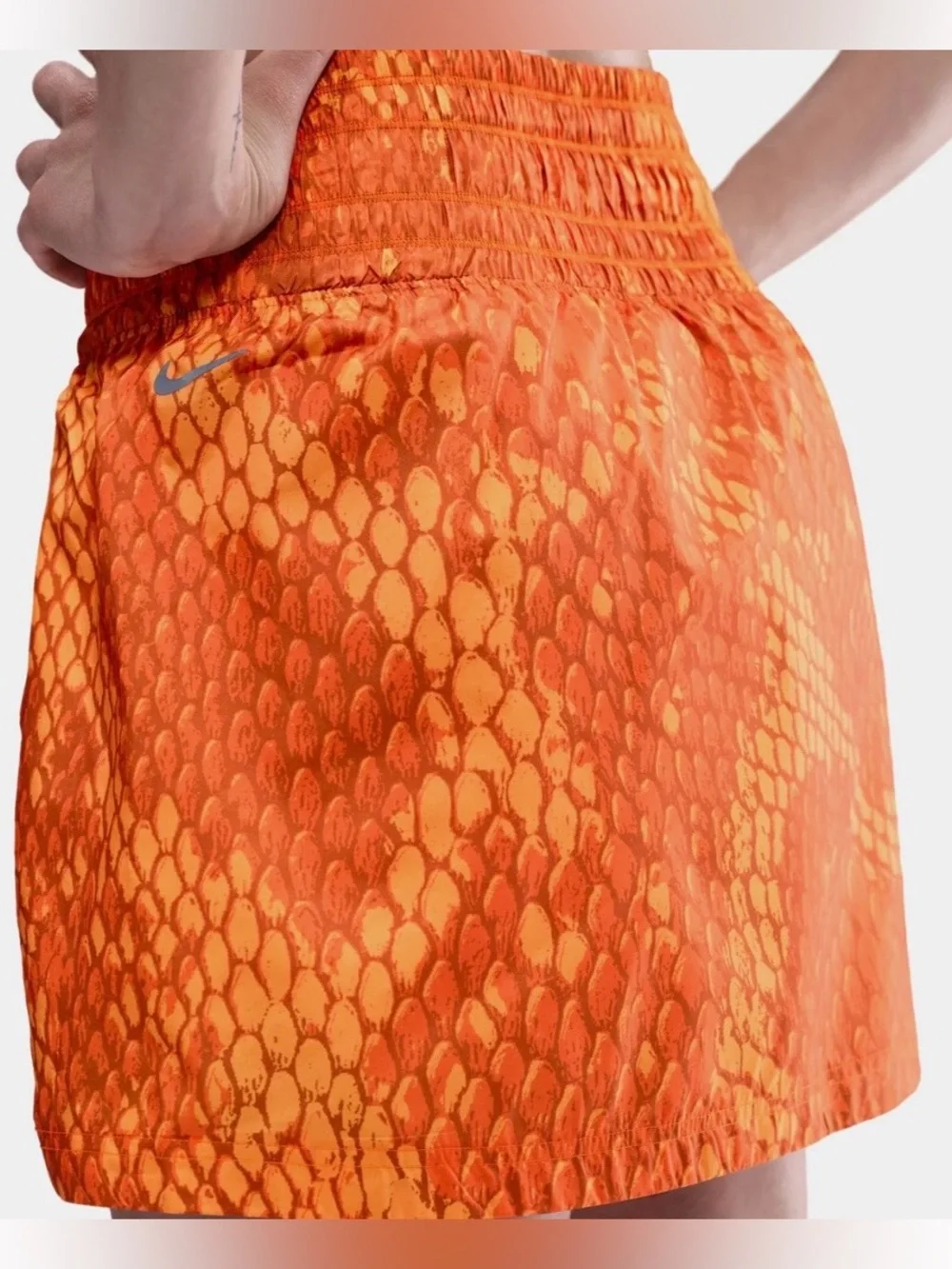 NWT NIKE KOBE BRYANT WOVEN WOMENS MAMBA SAFETY ORANGE BASKETBALL SKIRT SZ S XL